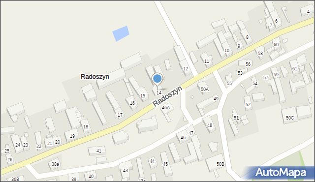 Radoszyn, Radoszyn, 14b, mapa Radoszyn