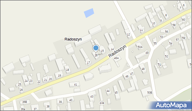 Radoszyn, Radoszyn, 16, mapa Radoszyn