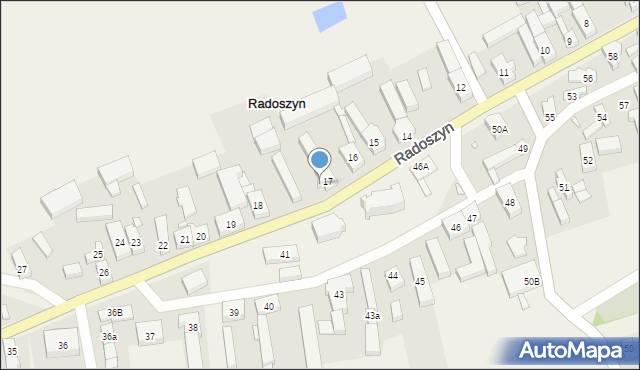 Radoszyn, Radoszyn, 17a, mapa Radoszyn