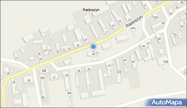 Radoszyn, Radoszyn, 41, mapa Radoszyn