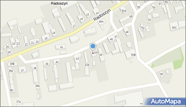 Radoszyn, Radoszyn, 44, mapa Radoszyn