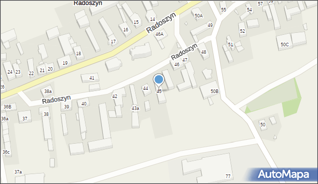 Radoszyn, Radoszyn, 45, mapa Radoszyn