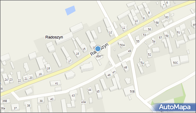 Radoszyn, Radoszyn, 46A, mapa Radoszyn