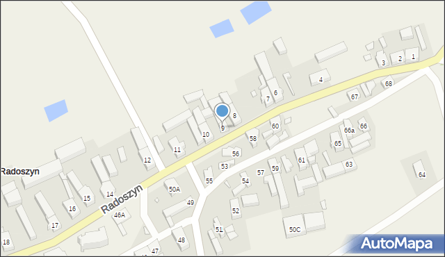 Radoszyn, Radoszyn, 9, mapa Radoszyn