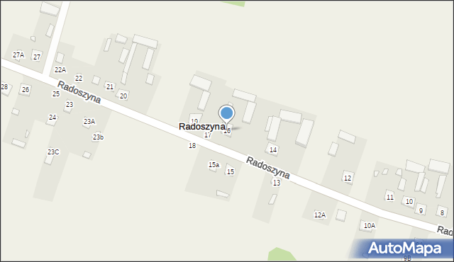 Radoszyna, Radoszyna, 16, mapa Radoszyna