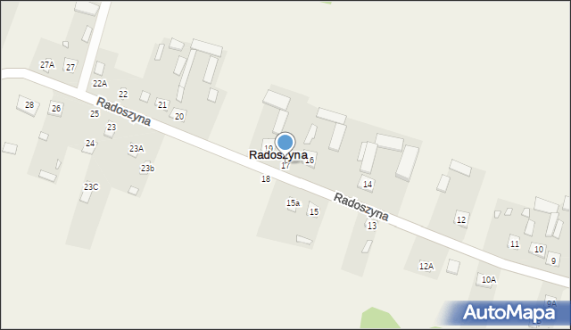 Radoszyna, Radoszyna, 17, mapa Radoszyna