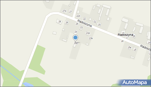 Radoszyna, Radoszyna, 23C, mapa Radoszyna