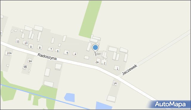 Radoszyna, Radoszyna, 3, mapa Radoszyna