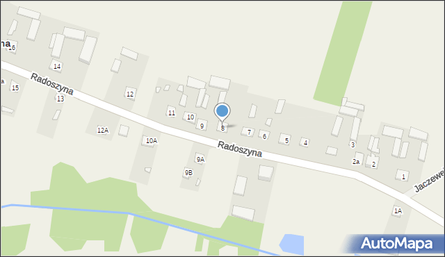 Radoszyna, Radoszyna, 8, mapa Radoszyna