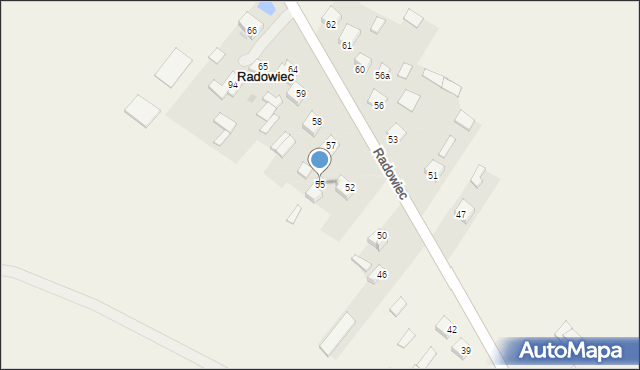 Radowiec, Radowiec, 55, mapa Radowiec