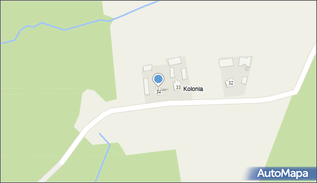 Radruż, Radruż, 34, mapa Radruż