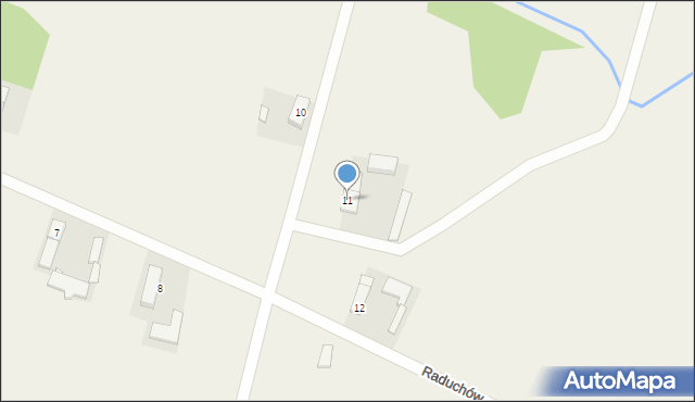 Raduchów, Raduchów, 11, mapa Raduchów