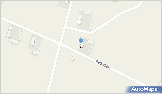 Raduchów, Raduchów, 12, mapa Raduchów