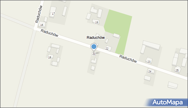 Raduchów, Raduchów, 21, mapa Raduchów