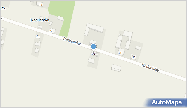 Raduchów, Raduchów, 24, mapa Raduchów