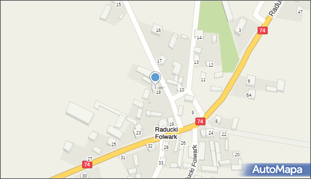 Raducki Folwark, Raducki Folwark, 13, mapa Raducki Folwark