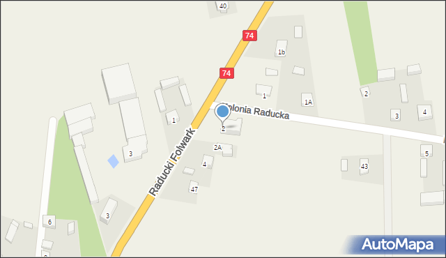 Raducki Folwark, Raducki Folwark, 2, mapa Raducki Folwark