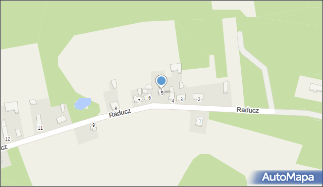 Raducz, Raducz, 5, mapa Raducz