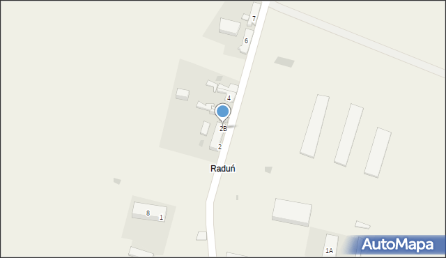 Raduń, Raduń, 2B, mapa Raduń