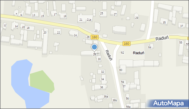 Raduń, Raduń, 28, mapa Raduń