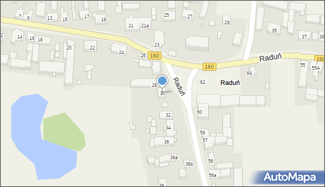 Raduń, Raduń, 30, mapa Raduń