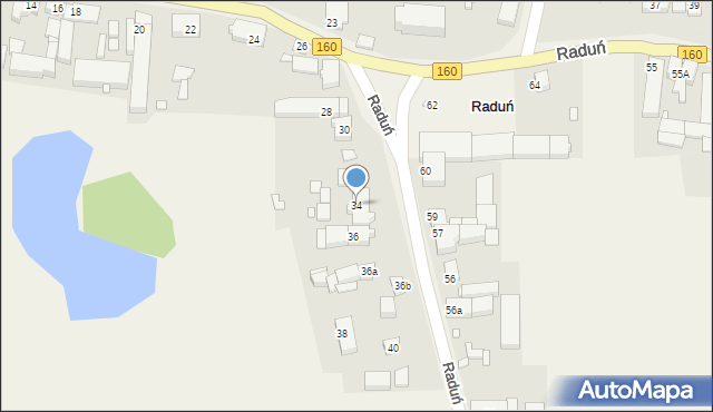 Raduń, Raduń, 34, mapa Raduń