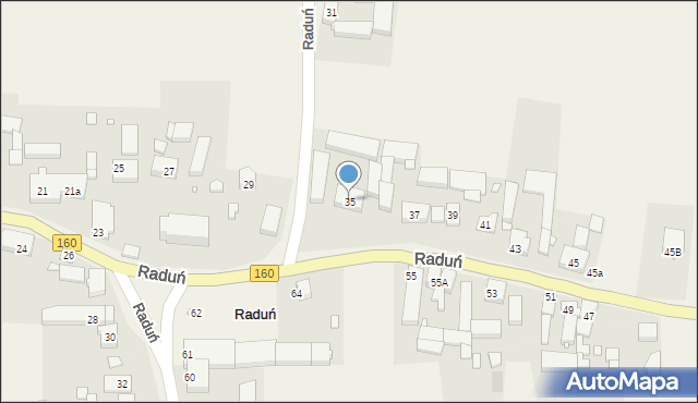 Raduń, Raduń, 35, mapa Raduń