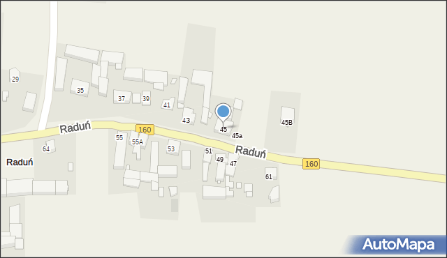 Raduń, Raduń, 45, mapa Raduń