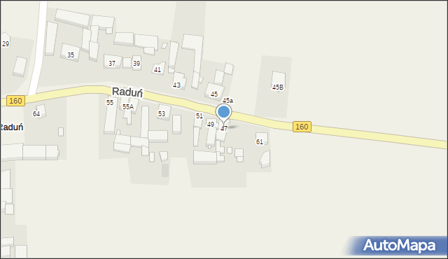 Raduń, Raduń, 47, mapa Raduń