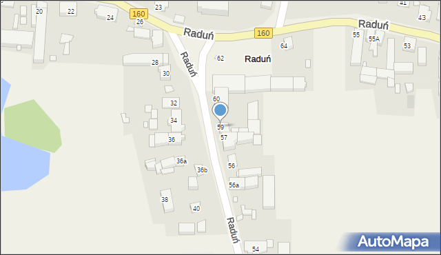 Raduń, Raduń, 59, mapa Raduń