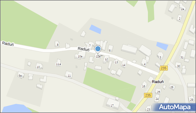 Raduń, Raduń, 12a, mapa Raduń