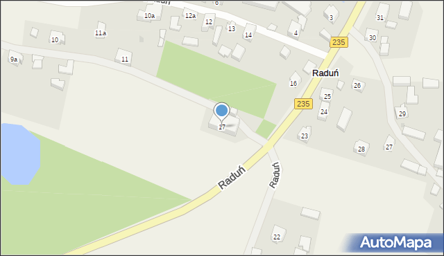 Raduń, Raduń, 17, mapa Raduń