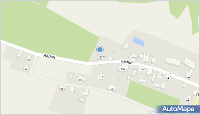 Raduń, Raduń, 8, mapa Raduń