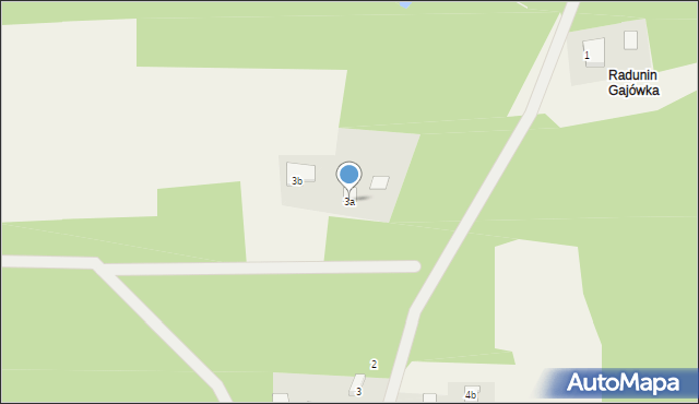 Radunin, Radunin, 3a, mapa Radunin