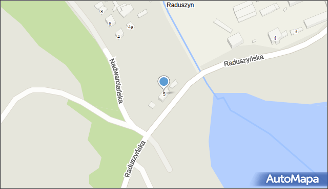 Raduszyn, Raduszyn, 5, mapa Raduszyn