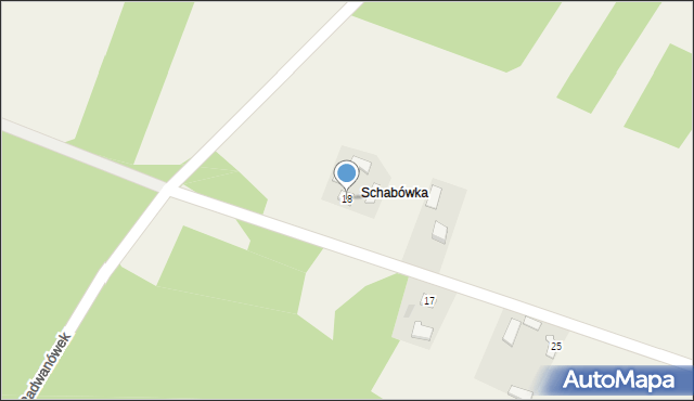 Radwan, Radwanówek, 18, mapa Radwan