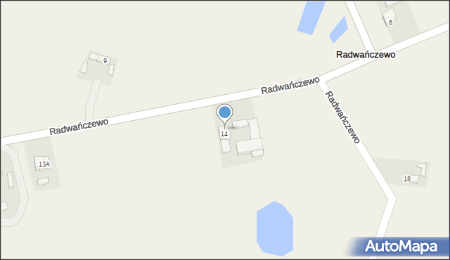 Radwańczewo, Radwańczewo, 15, mapa Radwańczewo