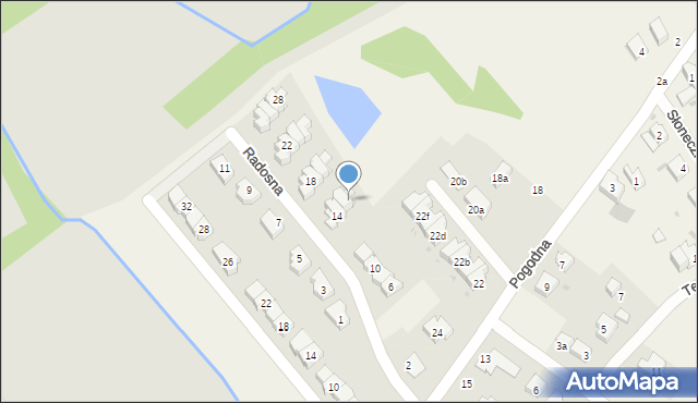 Radwanice, Radosna, 16, mapa Radwanice