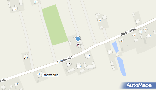 Radwaniec, Radwaniec, 13, mapa Radwaniec