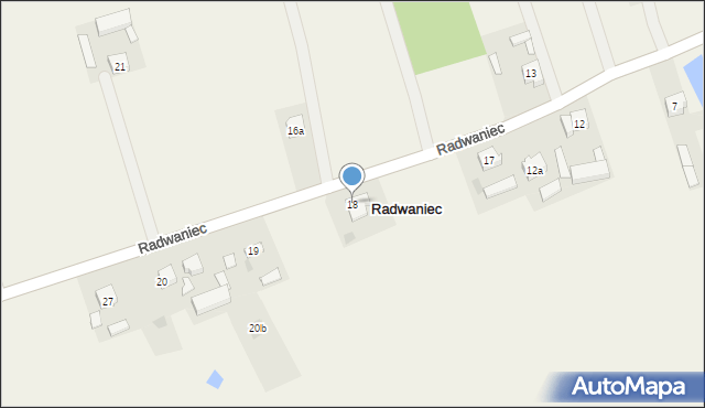 Radwaniec, Radwaniec, 18, mapa Radwaniec