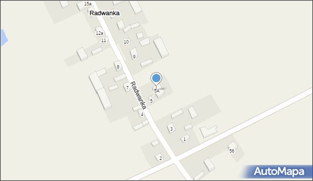 Radwanka, Radwanka, 5A, mapa Radwanka
