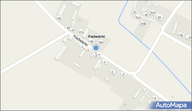 Radwanki, Radwanki, 3, mapa Radwanki