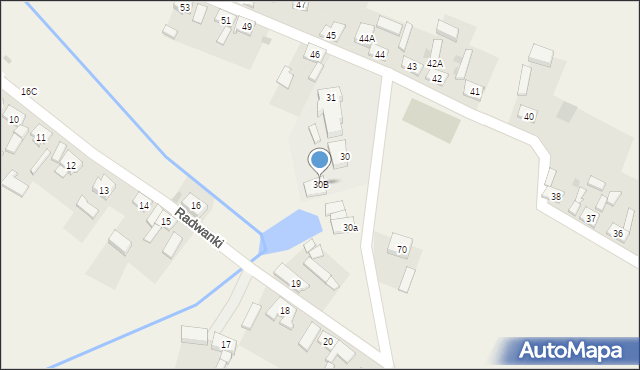 Radwanki, Radwanki, 30B, mapa Radwanki