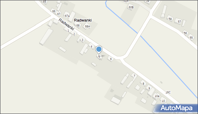 Radwanki, Radwanki, 5, mapa Radwanki