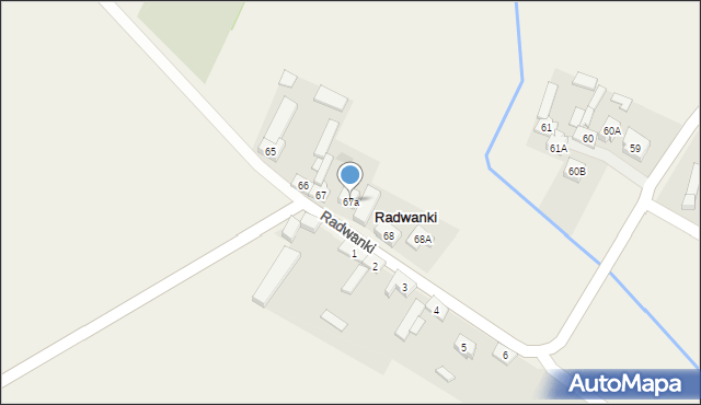 Radwanki, Radwanki, 67a, mapa Radwanki