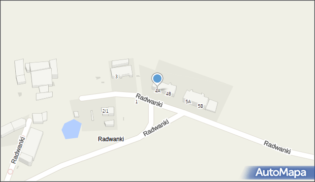 Radwanki, Radwanki, 4A, mapa Radwanki