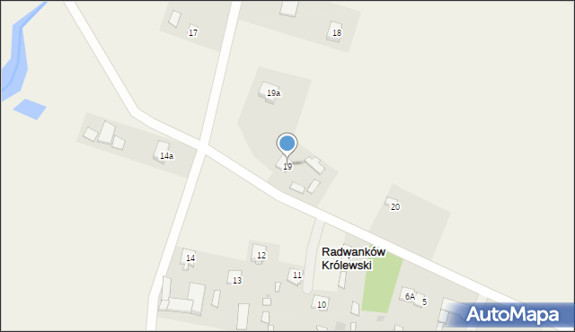 Radwanków Królewski, Radwanków Królewski, 19, mapa Radwanków Królewski