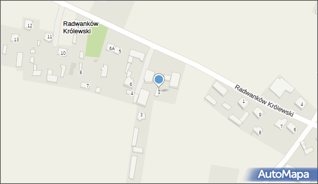 Radwanków Królewski, Radwanków Królewski, 2, mapa Radwanków Królewski