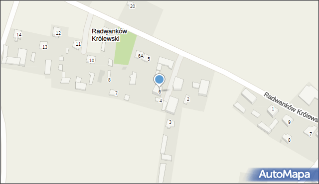 Radwanków Królewski, Radwanków Królewski, 6, mapa Radwanków Królewski