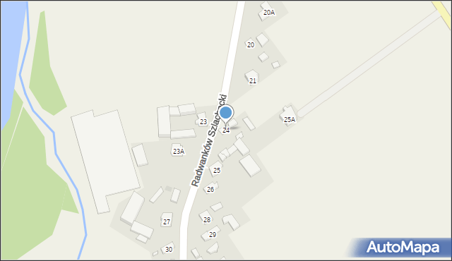 Radwanków Szlachecki, Radwanków Szlachecki, 24, mapa Radwanków Szlachecki